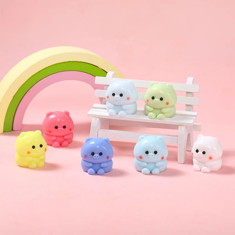 7PC Mini Pig Taba Squishy