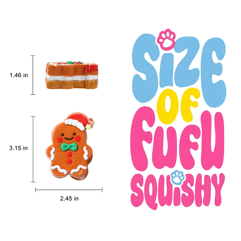 Gingerbread Man Taba Squishy