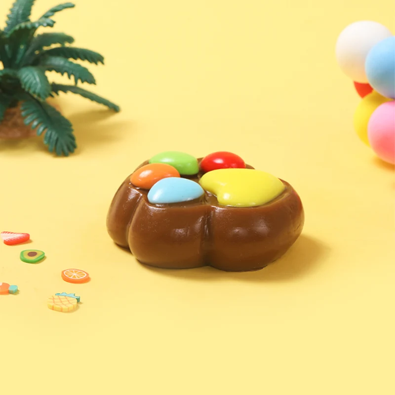 Chocolate M&M Paw Taba Squishy