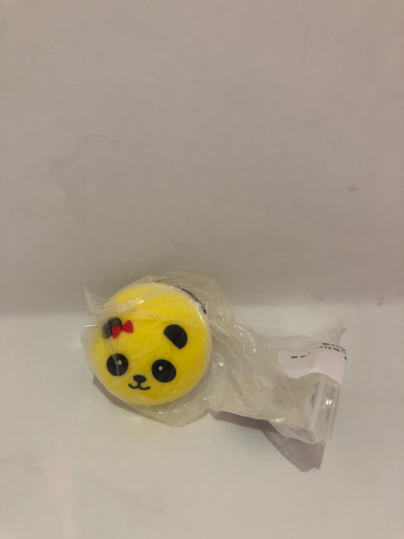 Yellow Panda Bun Squishy Charm