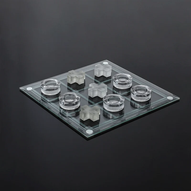 JEU DU TIC TAC TOE EN VERRE