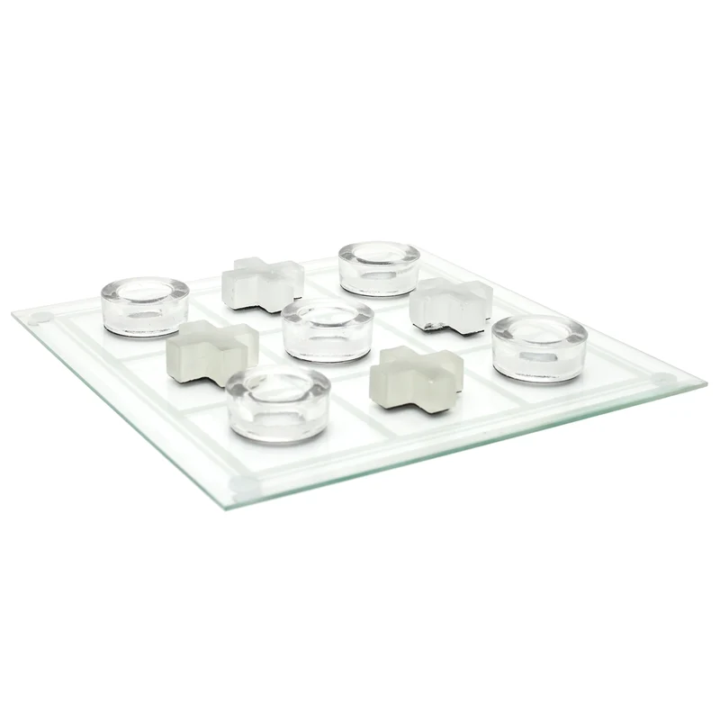 JEU DU TIC TAC TOE EN VERRE