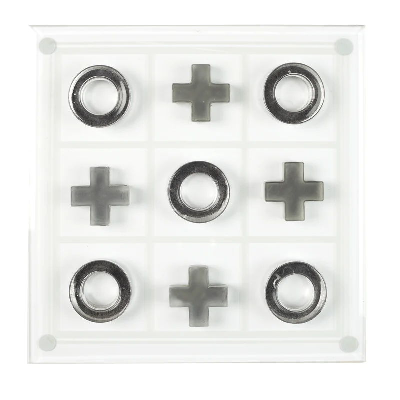 JEU DU TIC TAC TOE EN VERRE
