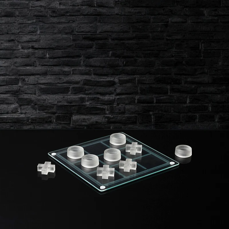 JEU DU TIC TAC TOE EN VERRE