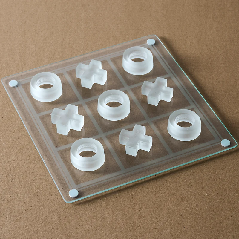 JEU DU TIC TAC TOE EN VERRE