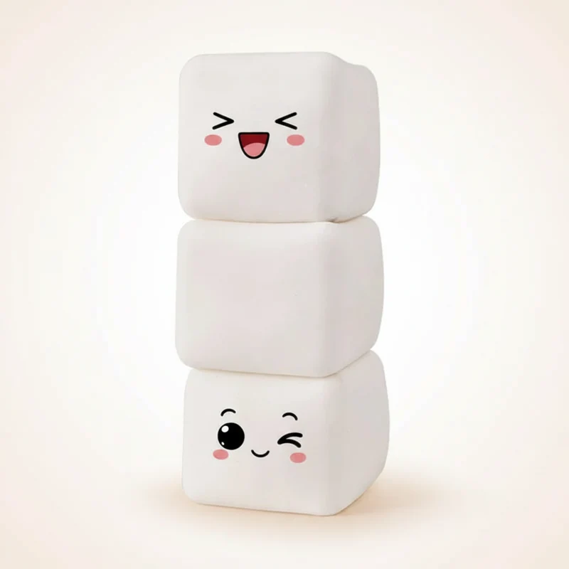 Squishy Tofu Sensoriel Anti-Stress