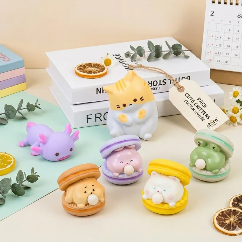 Pack Squishy Animaux Kawaii Anti-Stress (3 Pièces)