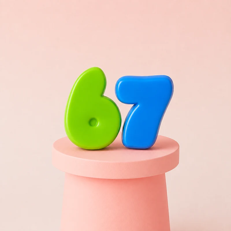 Jumbo Squishy Colorful Number 6 & 7 Squishies