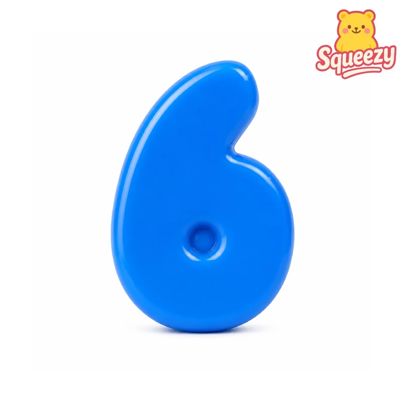 Jumbo Squishy Colorful Number 6 & 7 Squishies