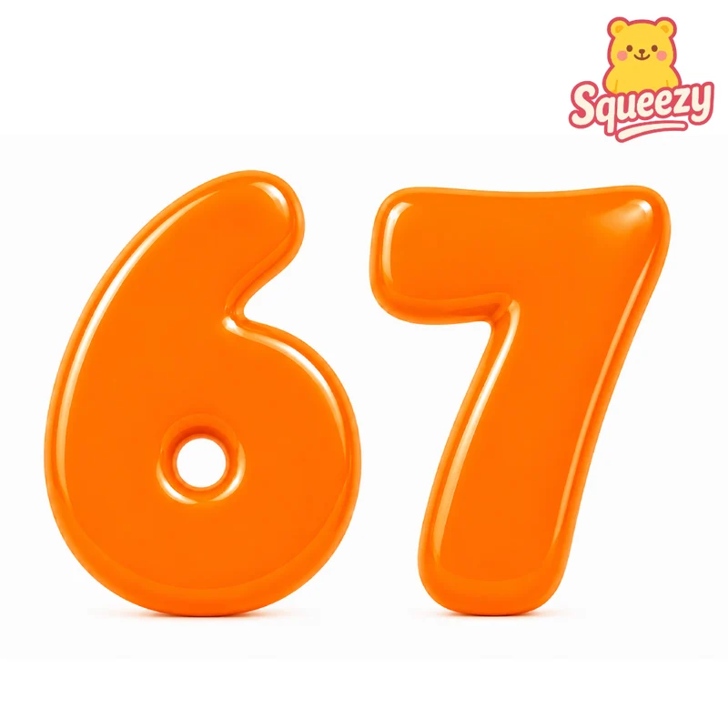Jumbo Squishy Colorful Number 6 & 7 Squishies