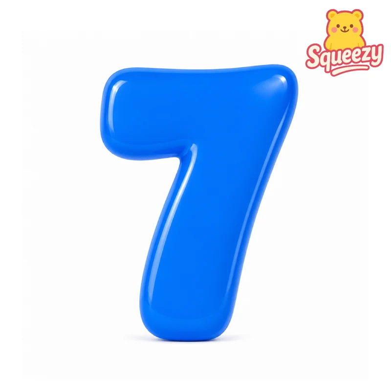 Jumbo Squishy Colorful Number 6 & 7 Squishies
