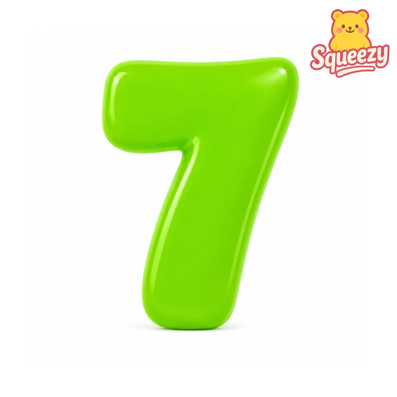 Jumbo Squishy Colorful Number 6 & 7 Squishies