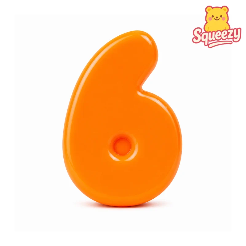 Jumbo Squishy Colorful Number 6 & 7 Squishies