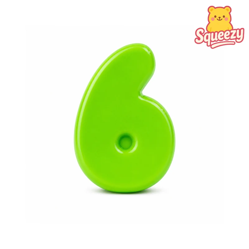 Jumbo Squishy Colorful Number 6 & 7 Squishies