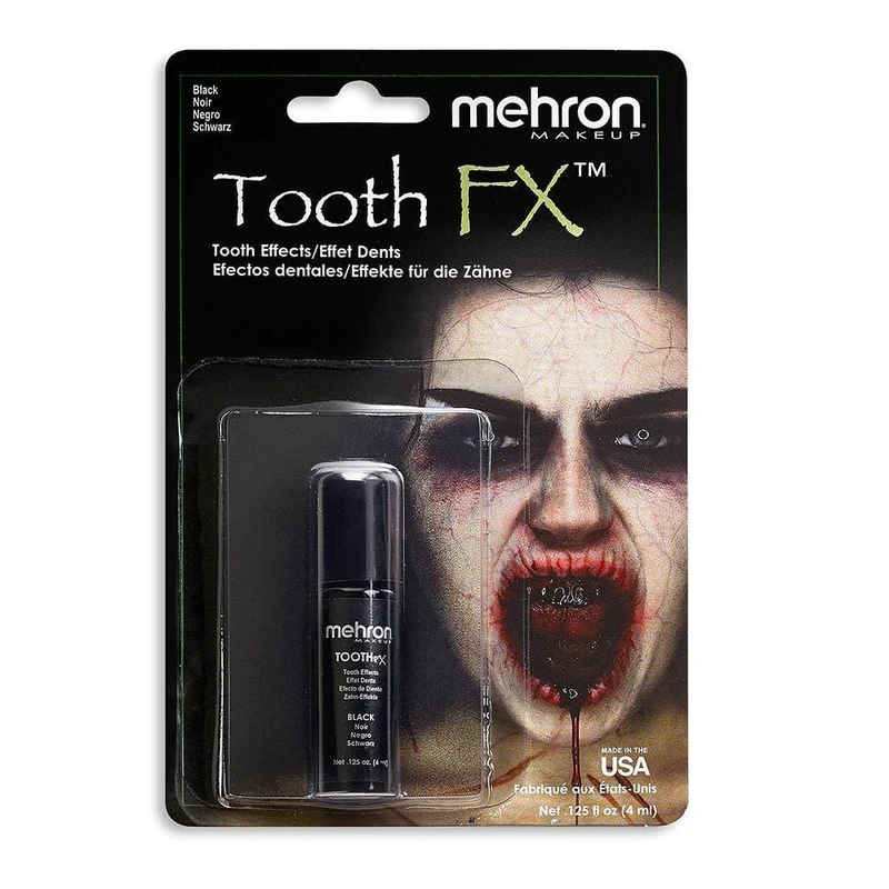 Mehron Black teeth Tooth Fx makeup, 0.13 ounce