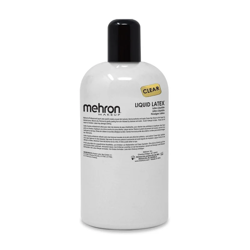 Mehron Bottle of clear liquid latex, 16 ounces