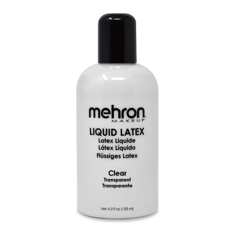 Mehron Bottle of clear liquid latex, 4.5 ounces