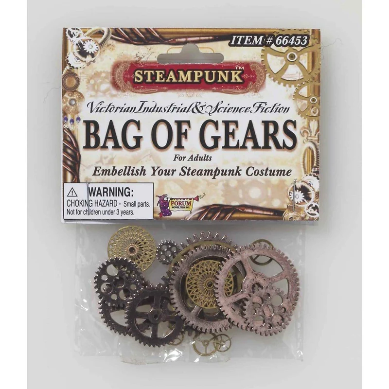Steampunk bag of gears