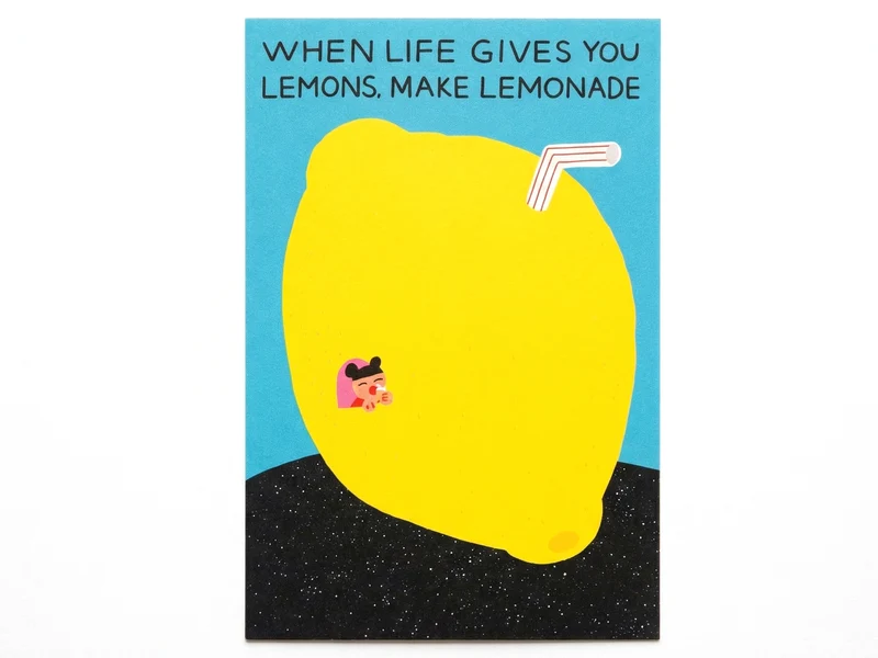 Carte postale Make lemonade - Fruit Fries design Lab