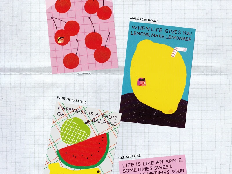 Carte postale Make lemonade - Fruit Fries design Lab