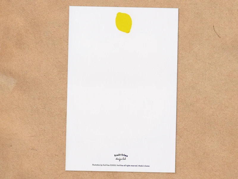 Carte postale Make lemonade - Fruit Fries design Lab
