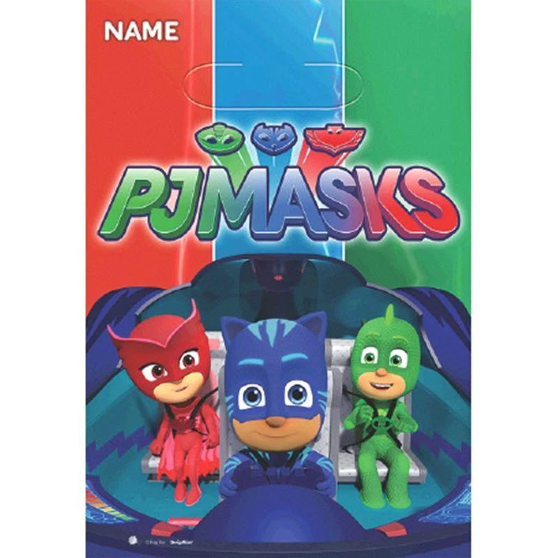 PJ Masks favor bags, 8 per package