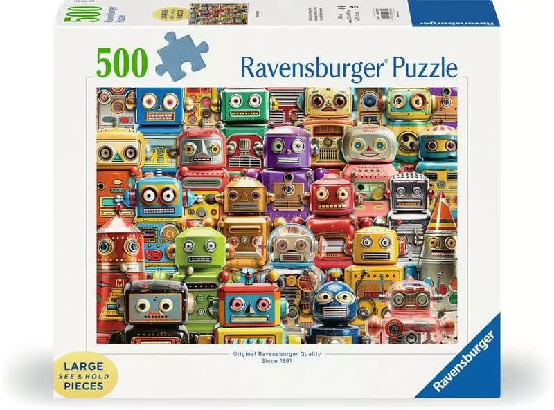Ravensburger Retro Robots 500 pc Large Format Puzzle