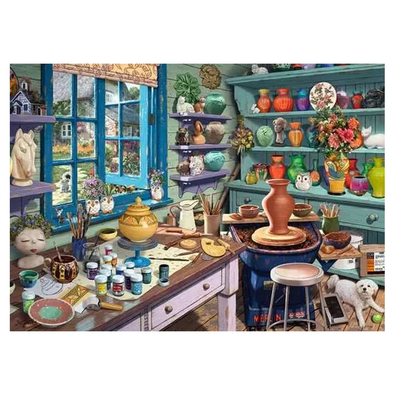 Ravensburger Pottery Studio Sanctuary 500 pc Large Format Puzzle