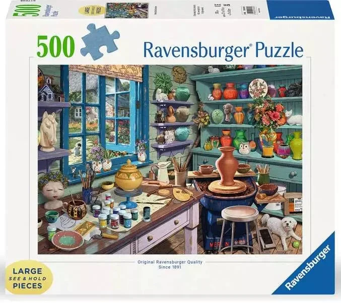 Ravensburger Pottery Studio Sanctuary 500 pc Large Format Puzzle