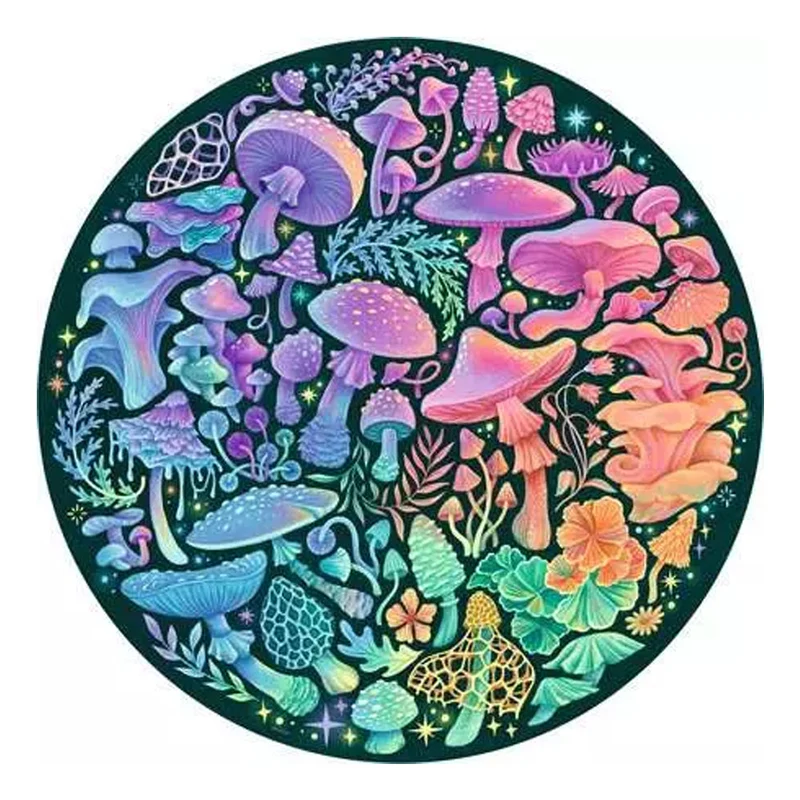 Ravensburger Mushrooms Circular 500 pc Puzzle