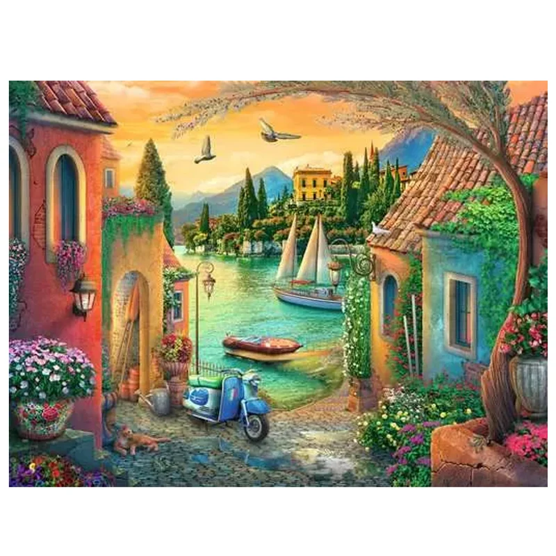 Ravensburger European Villa Views 750 pc Large Format Puzzle