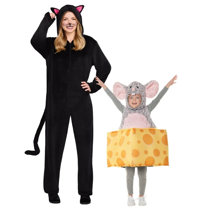 Mommy and Me Cat and Mouse Costumes