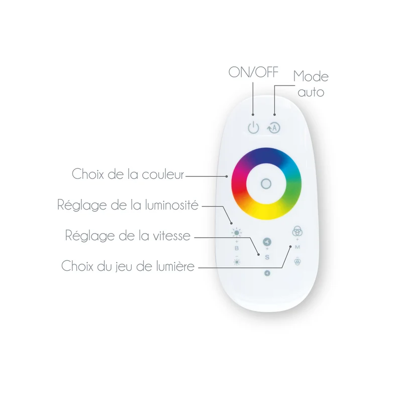 LAMPE TUBE LED ANGLE 140CM