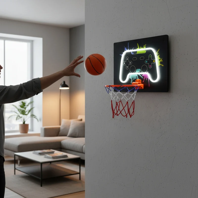 JEU DE BASKET EFFET NEON