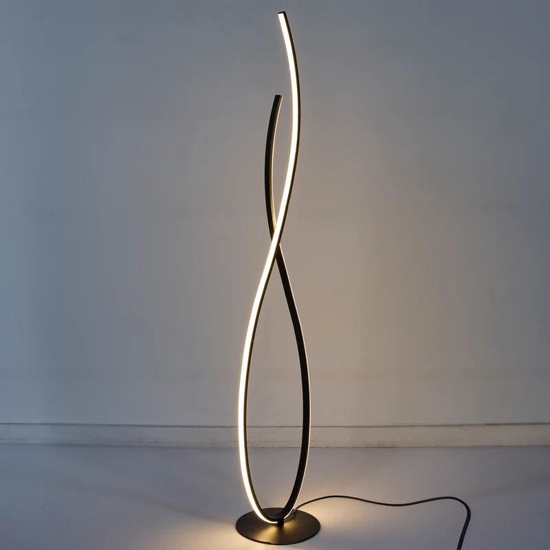LAMPE DESIGN SPIRALE NOIR