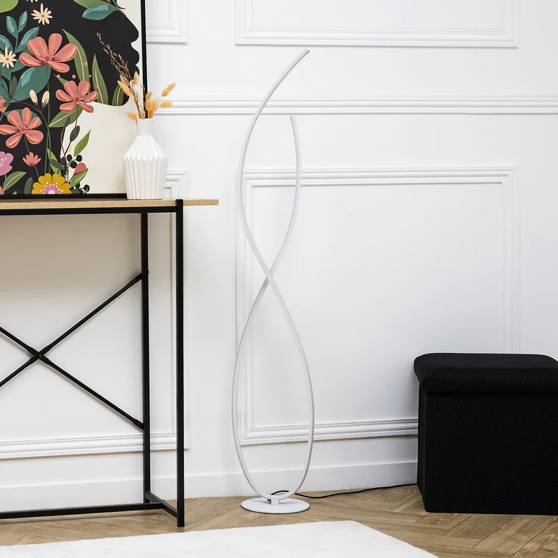 LAMPE DESIGN SPIRALE BLANC FROID