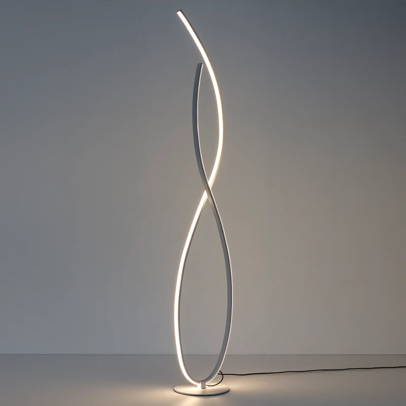 LAMPE DESIGN SPIRALE BLANC FROID