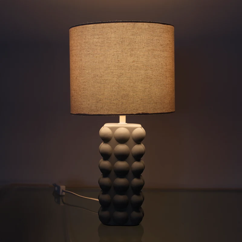 LAMPE CERAMIQUE TAUPE