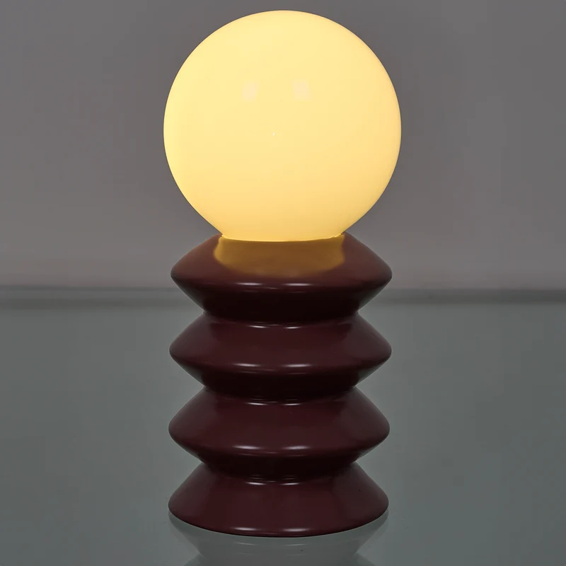 LAMPE CERAMIQUE TERRACOTA A PILES