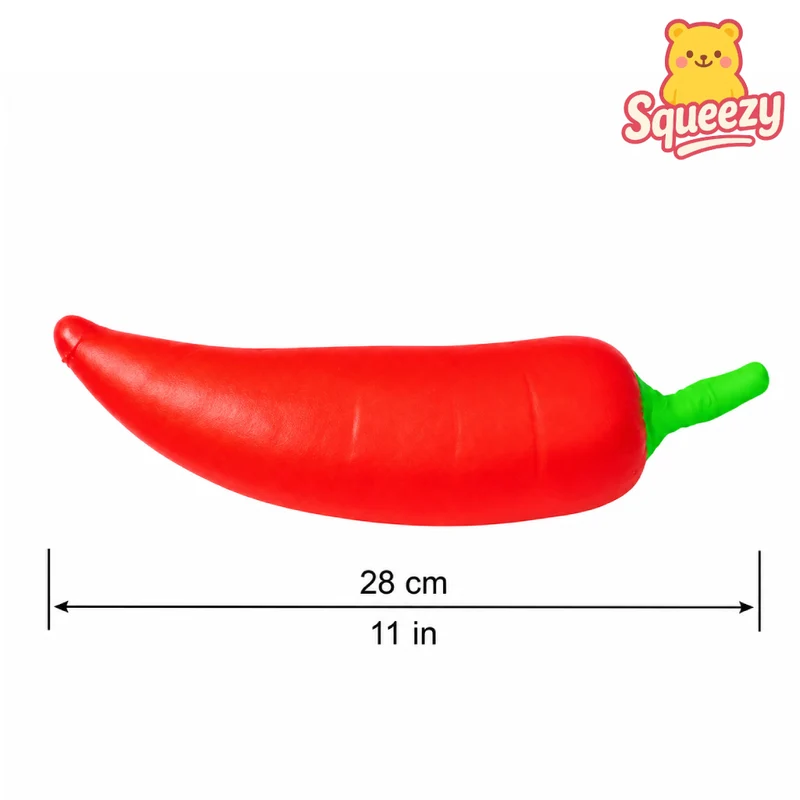 Giant Red Chili Pepper Jumbo Squishy – Soft Stress Relief Toy