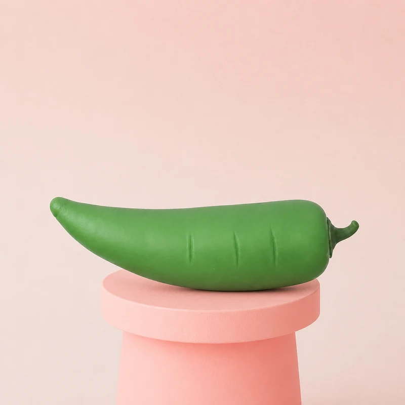 Giant Green Chili Pepper Jumbo Squishy Soft Stress Relief Toy