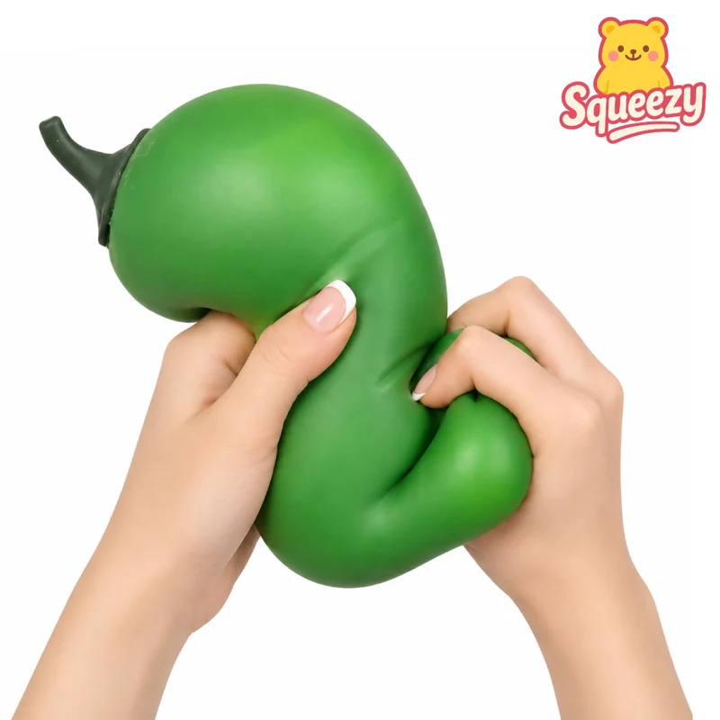 Giant Green Chili Pepper Jumbo Squishy Soft Stress Relief Toy