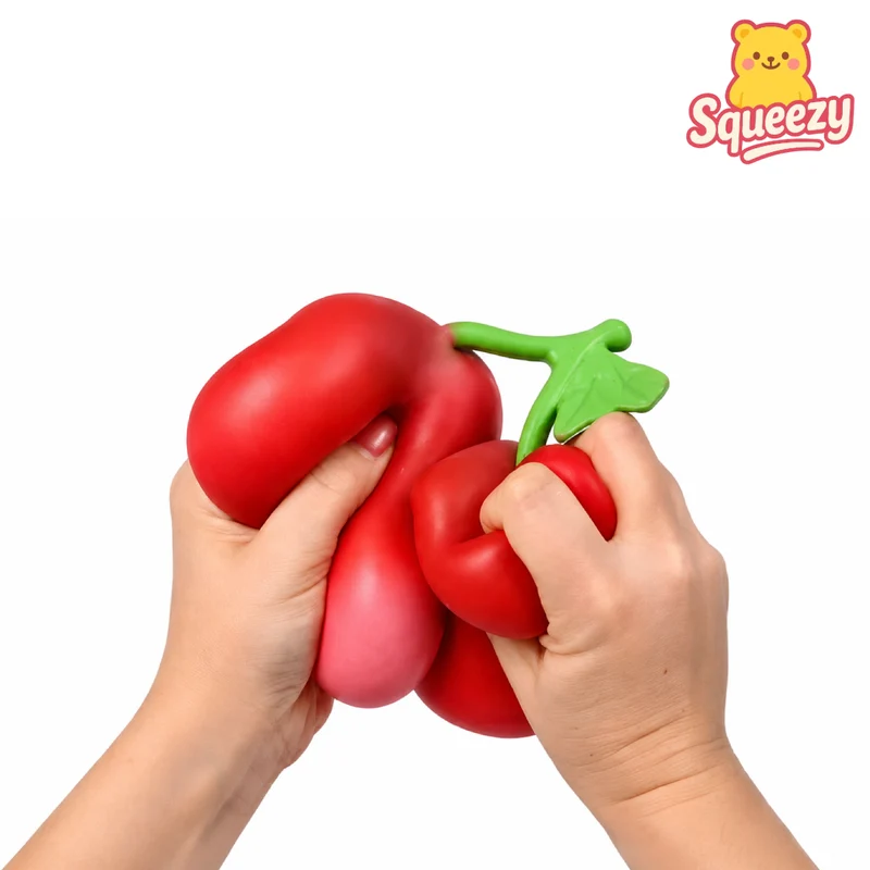 Giant Cherry Squishy Jumbo Cherry Stress Relief Toy