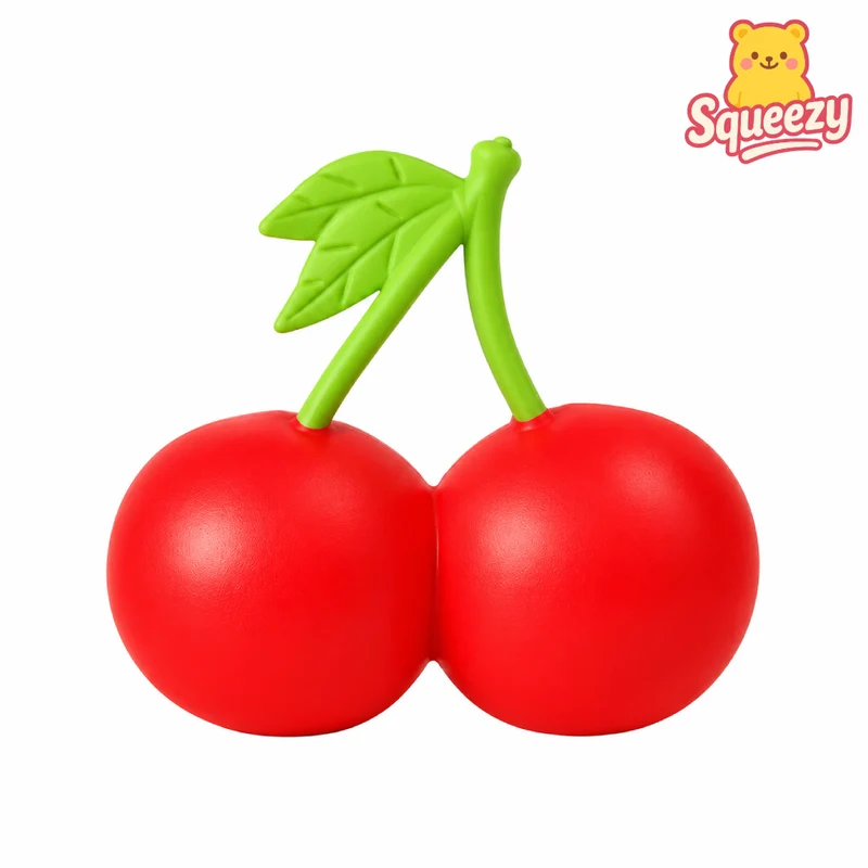 Giant Cherry Squishy Jumbo Cherry Stress Relief Toy