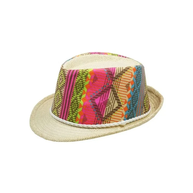 Colorful fedora hat for adults