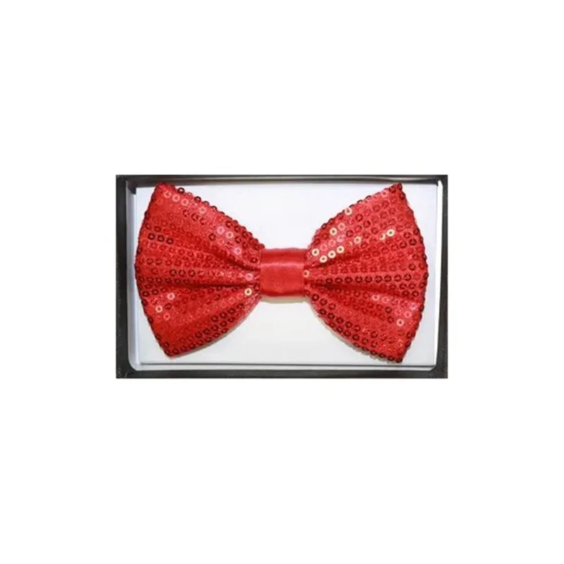 Red sequin bow tie