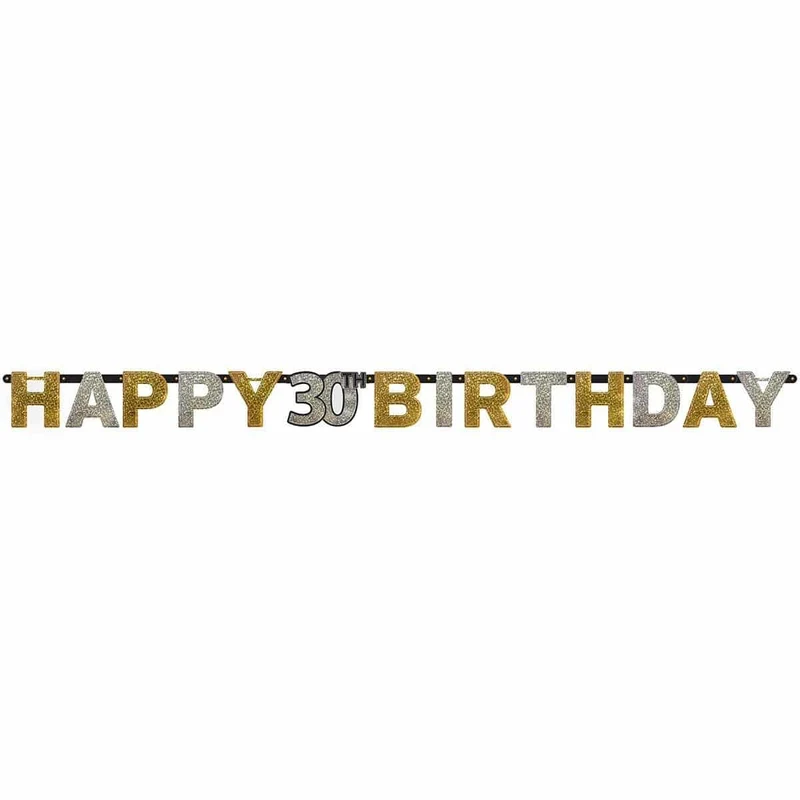 30th Sparkling Celeb - Letter Banner 7ft