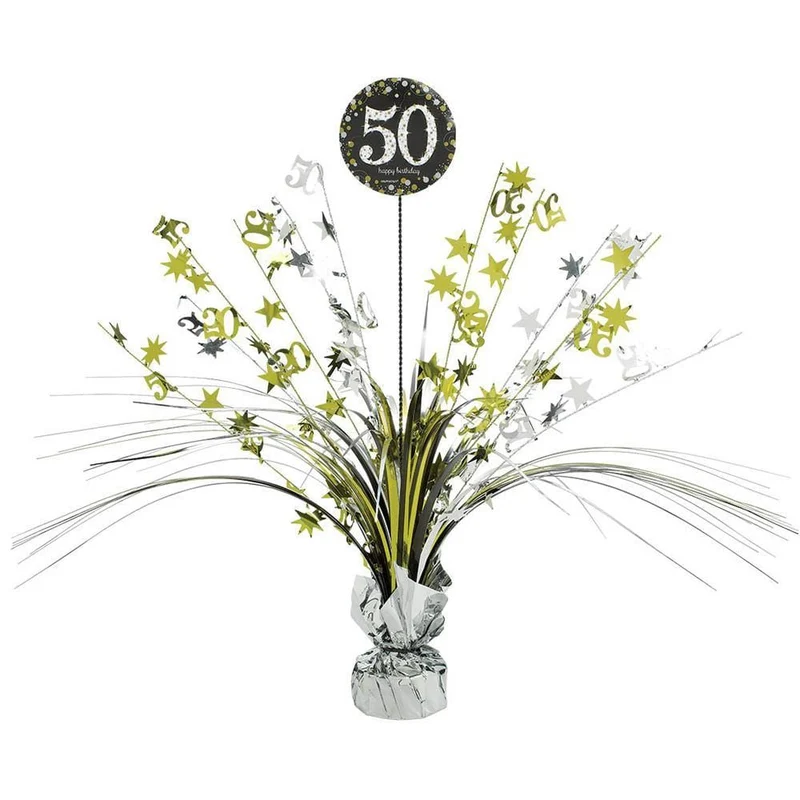 50th Sparkling Celeb - Spray Centerpiece 18 In.