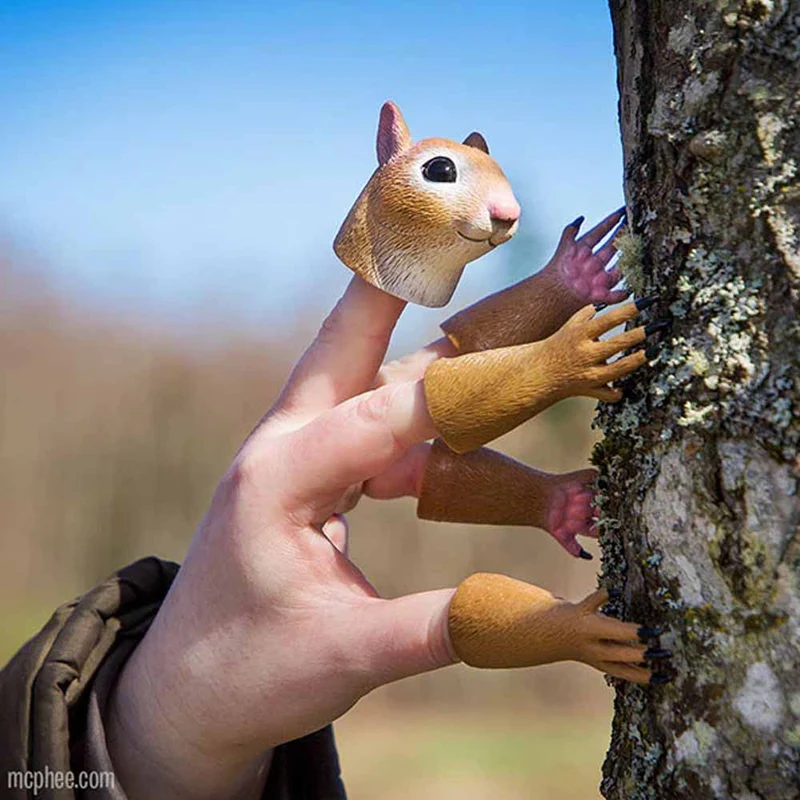 Handi Squirrel Finger Puppet