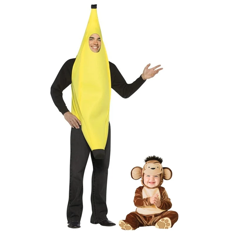 Mommy and Me Monkey and Banana Costumes